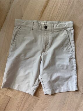 Crewcuts Light Beige Flat-Front Shorts